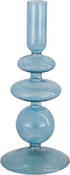 Dijk Natural Collections kandelaar blauw D 8,5 H 19,5 cm