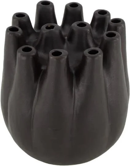 Dijk Natural Collections vaas zwart D 17 H 17 cm