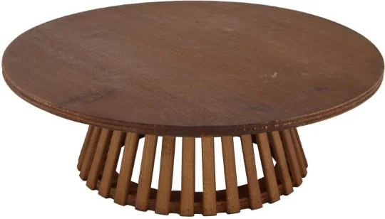 Dijk Natural Collections serveerschaal Tomasso naturel D 28 H 9 cm