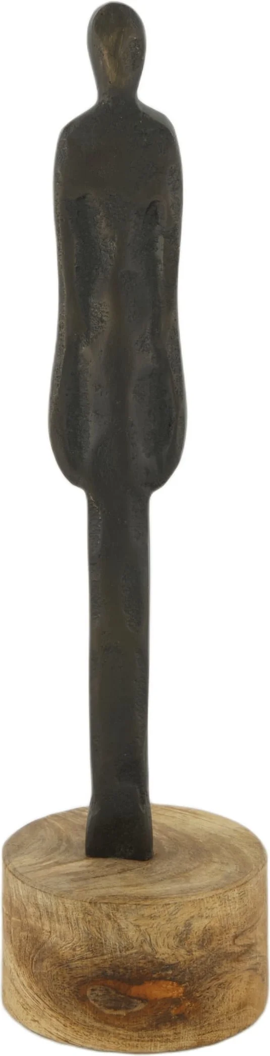Dijk Natural Collections beeld op voet Noah zwart D 7,5 x H 30,5 cm