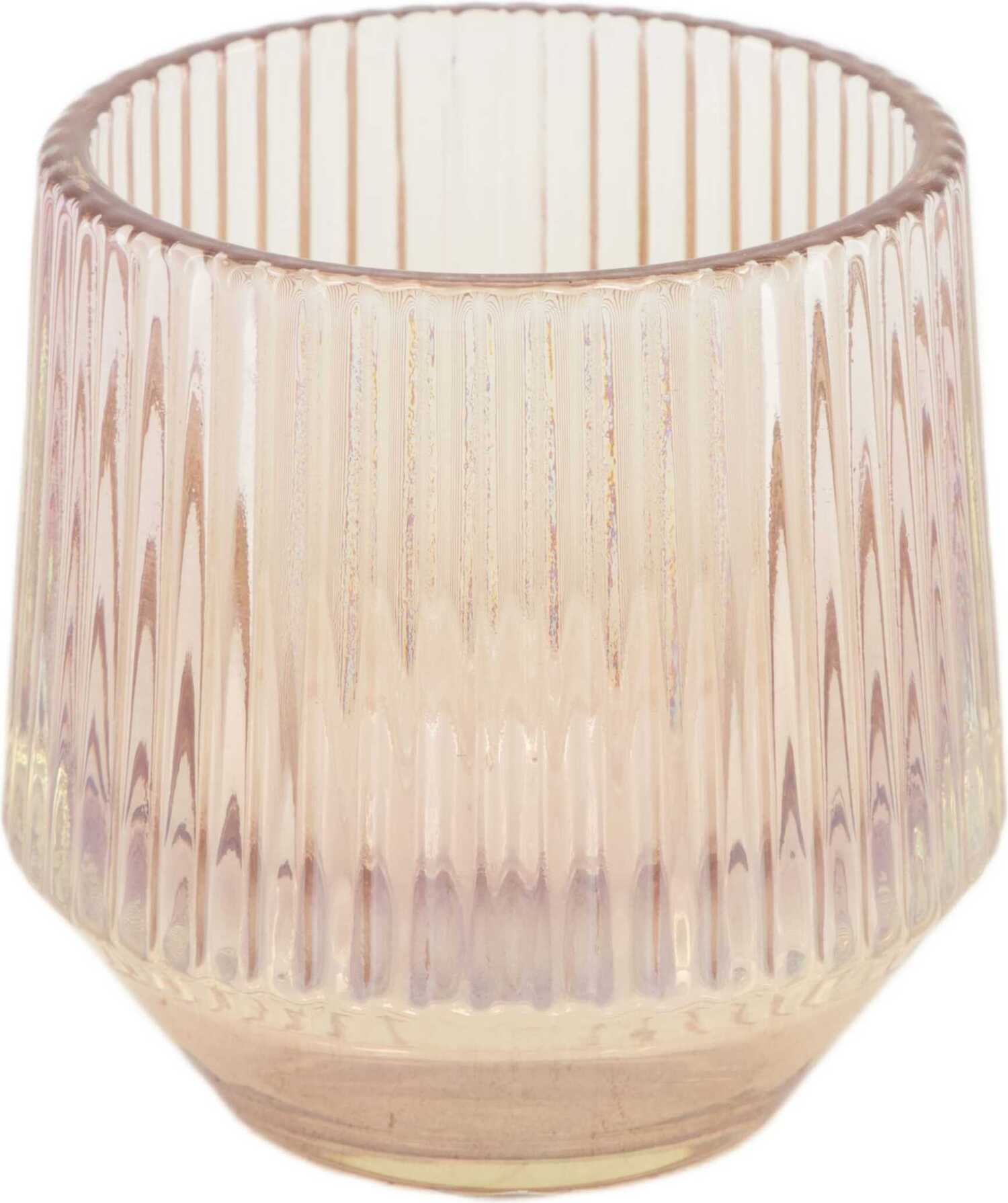 Dijk Natural Collections waxinelichthouder Bo roze D 8 x H 8 cm