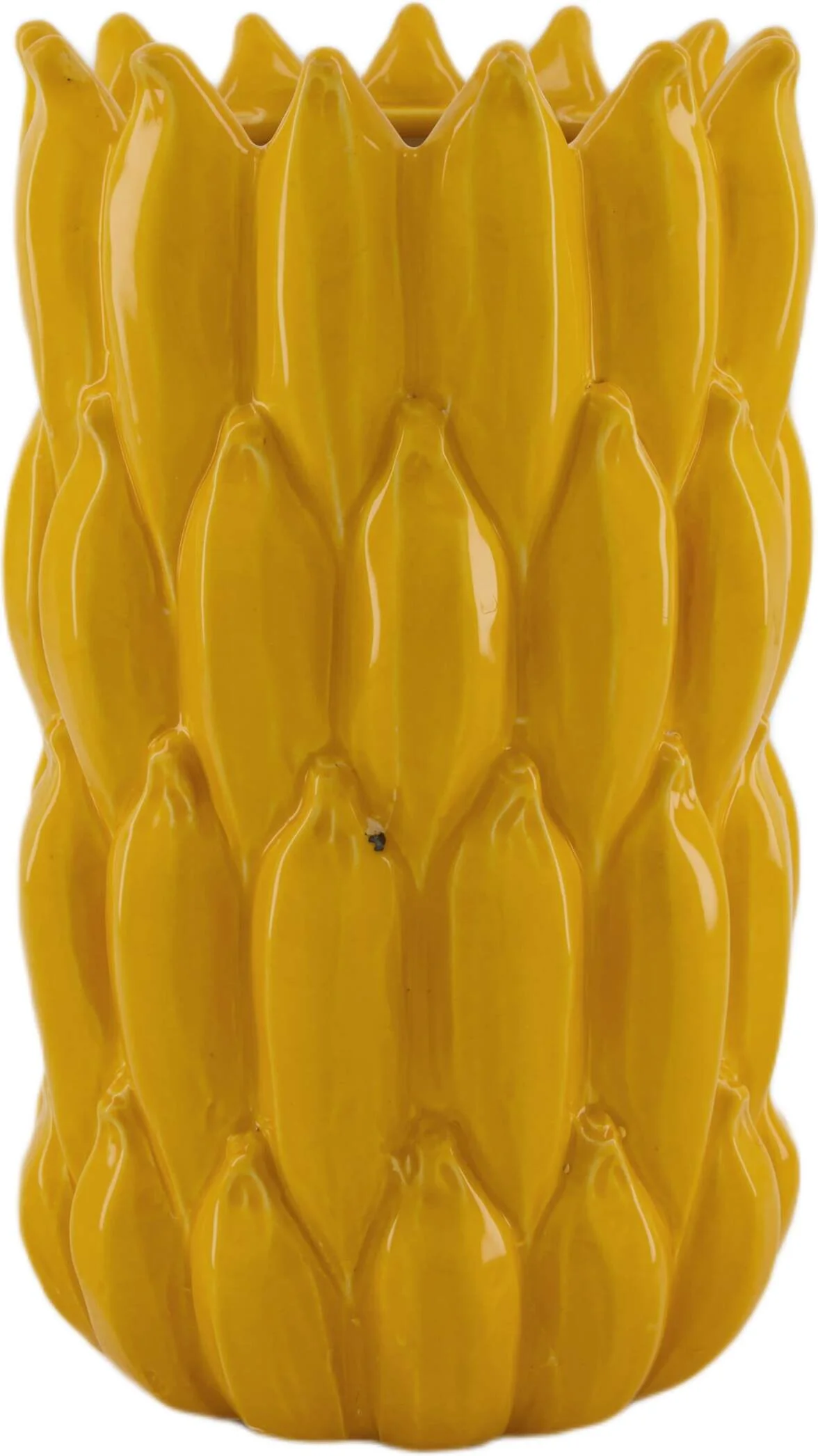 Dijk Natural Collections vaas geel D 16,5 H 26,5 cm