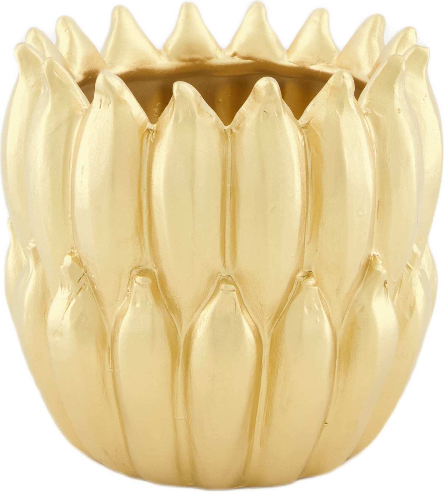 Dijk Natural Collections bloempot Banana goud D 17 H 15,5 cm