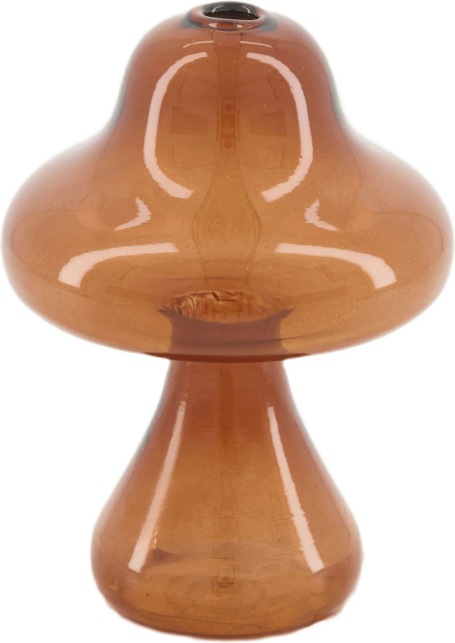 Dijk Natural Collections vaas Champignon oranje D 9 H 12 cm