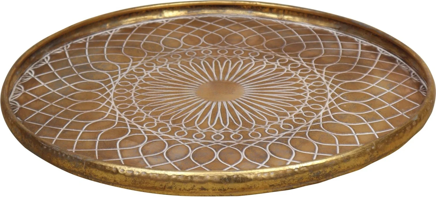 Dijk Natural Collections dienblad goud D 58 H 3,5 cm