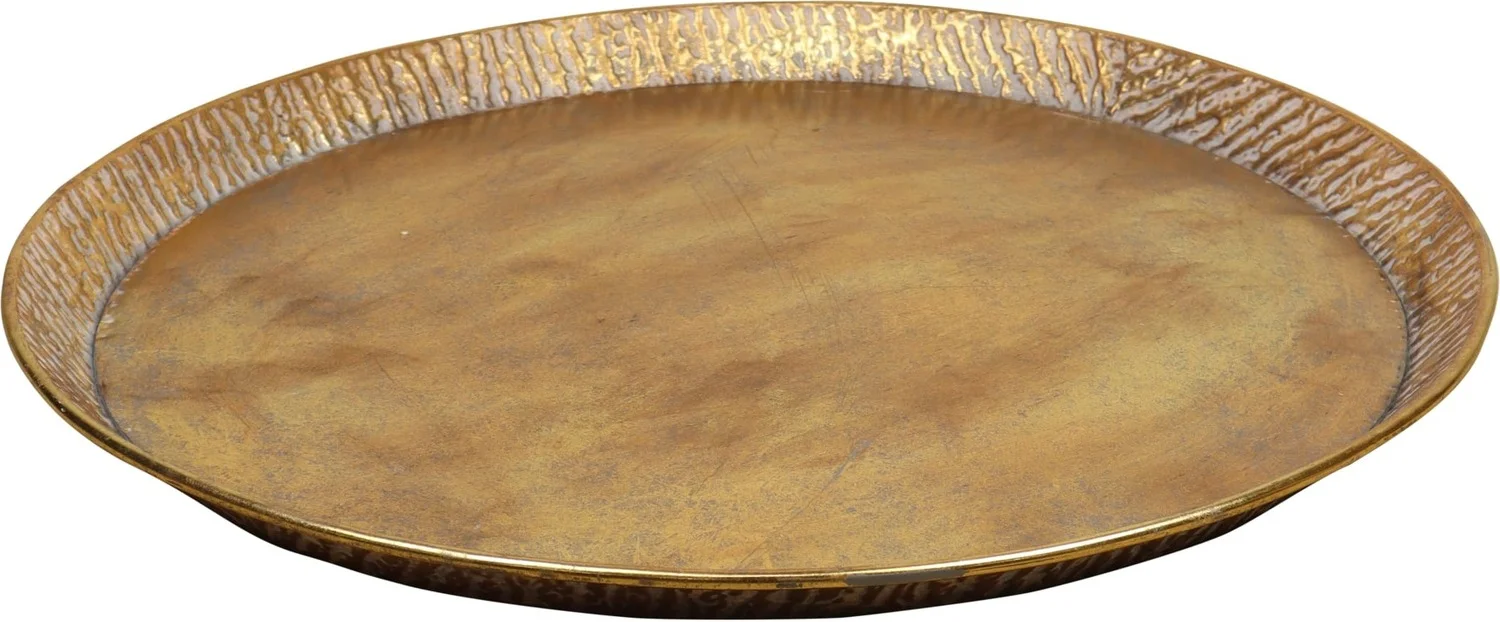 Dijk Natural Collections dienblad goud D 78 H 5 cm