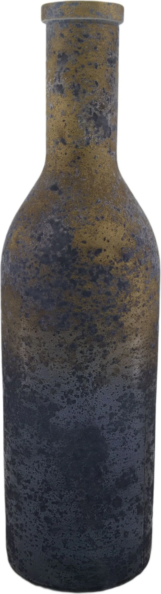 Dijk Natural Collections vaas goud / blauw D 14 H 50 cm