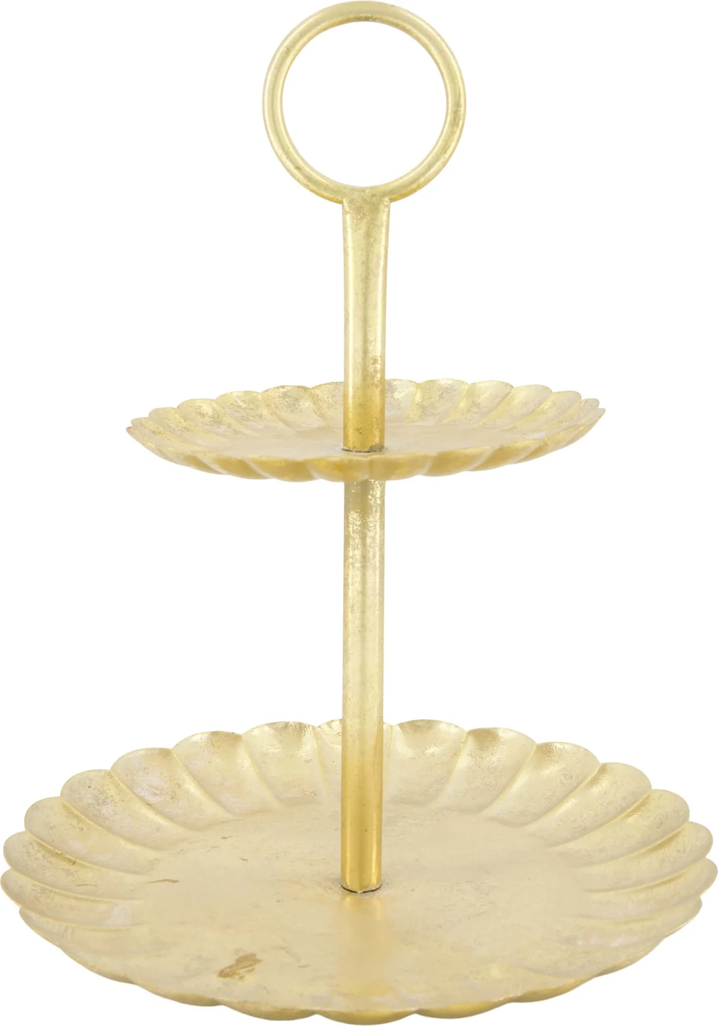 Dijk Natural Collections etagère goud D 28 H 36 cm