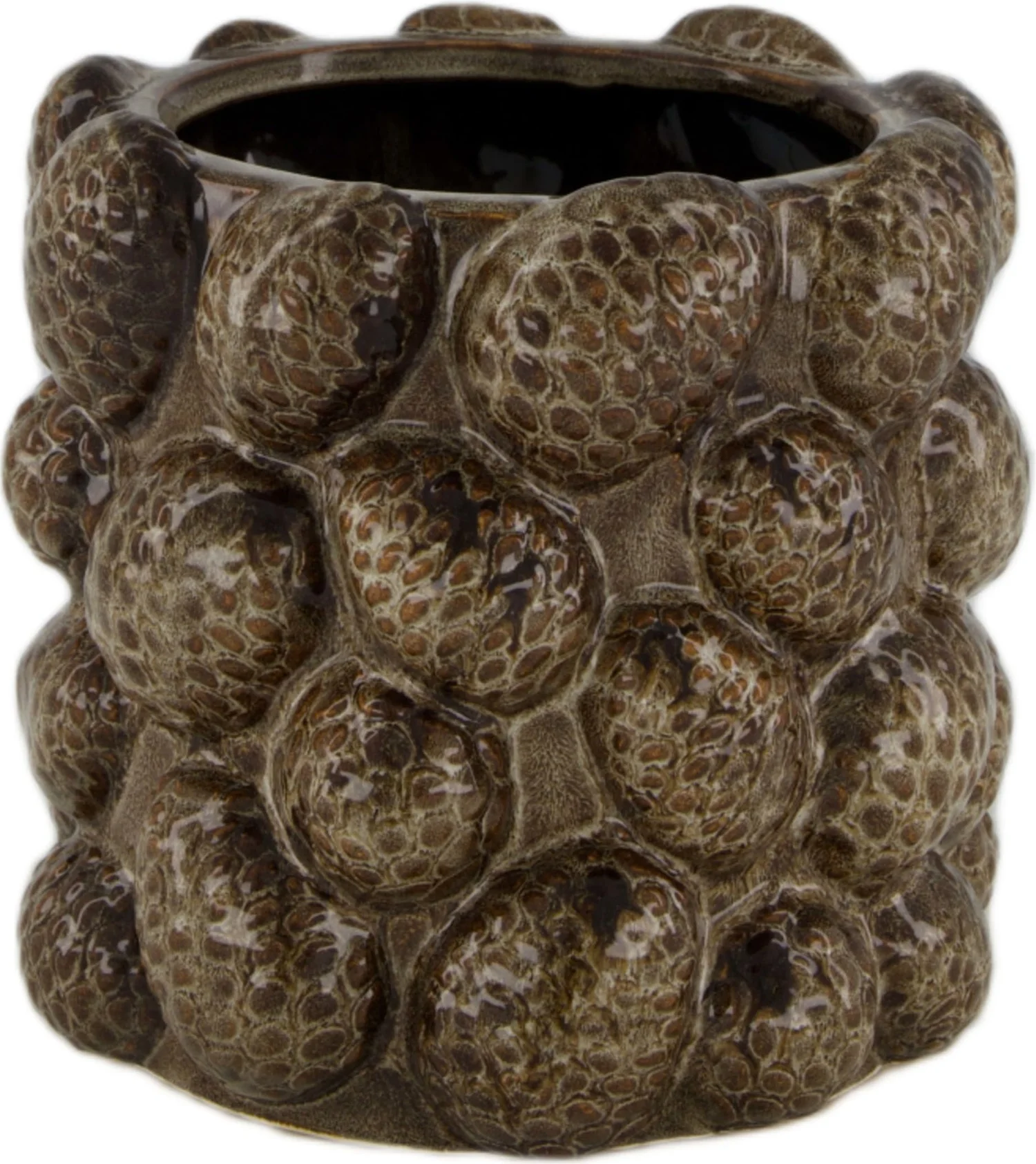 Dijk Natural Collections bloempot Viva bruin D 16 H 15 cm