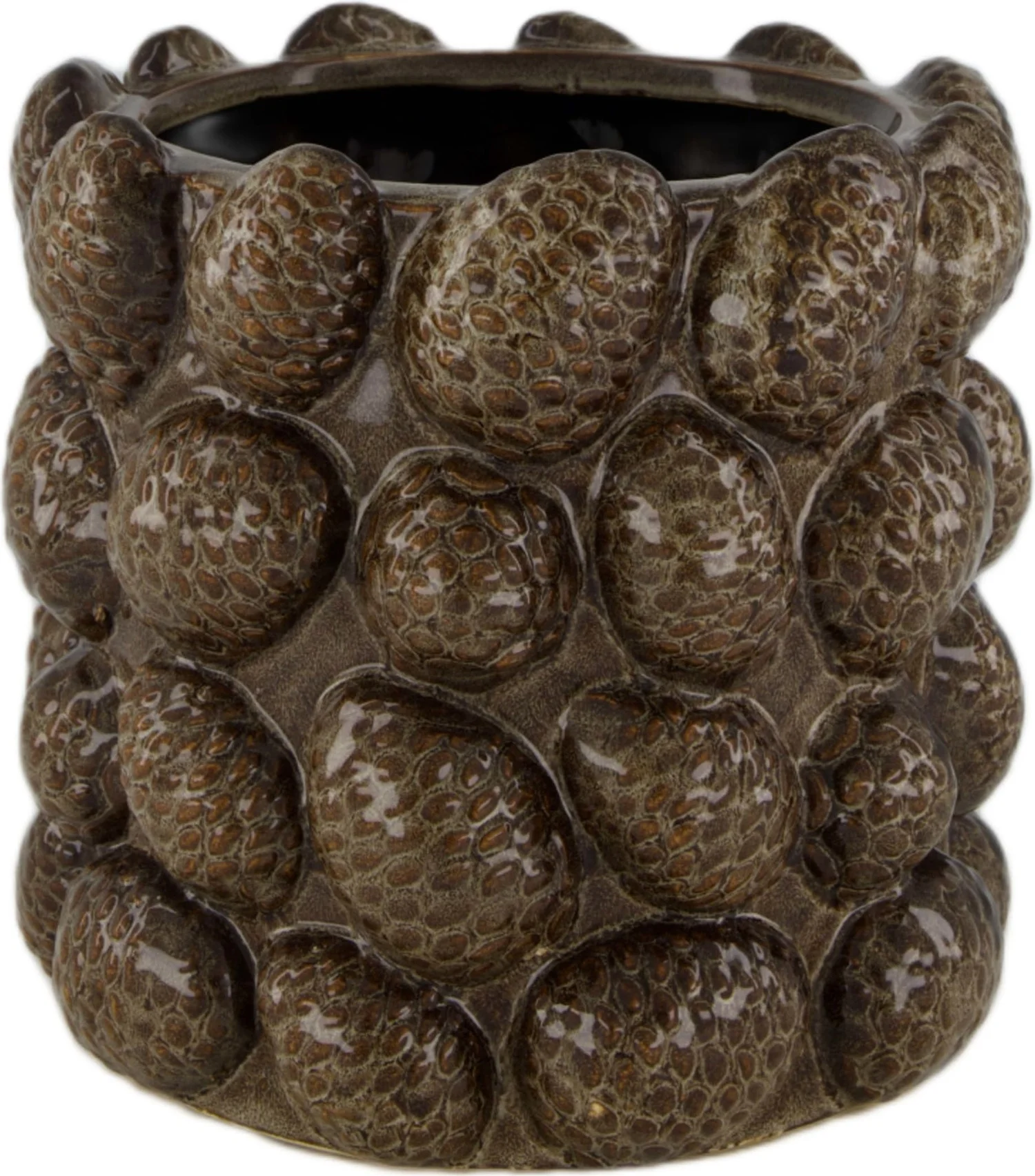 Dijk Natural Collections bloempot Viva bruin D 18 H 17 cm