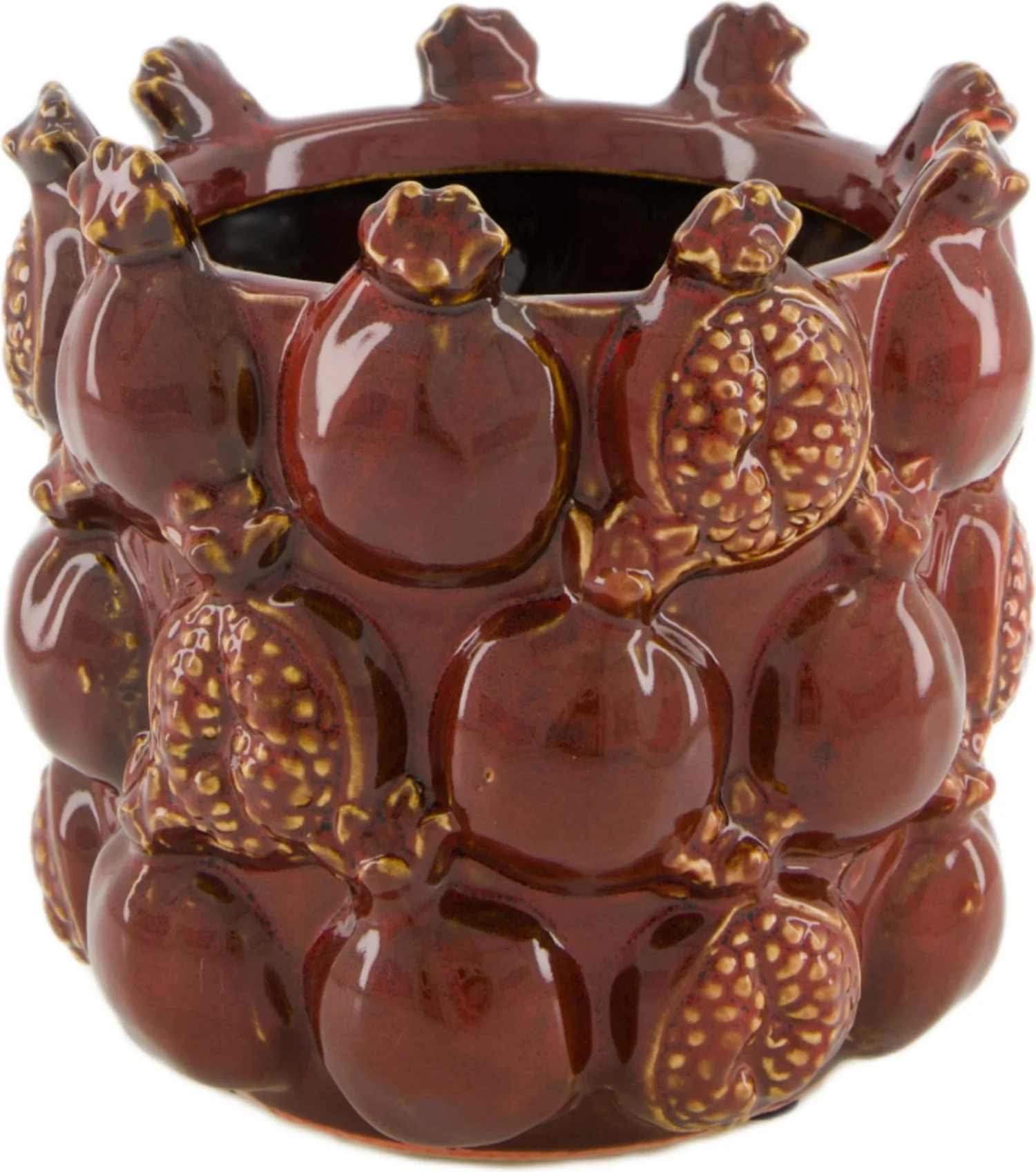 Dijk Natural Collections bloempot Tropical Fruit rood D 16 H 15 cm