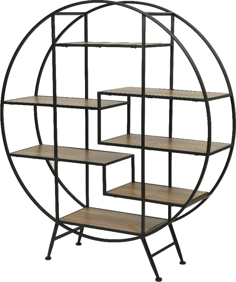 Decoris kast zwart / naturel 158 x 30 x 179 cm