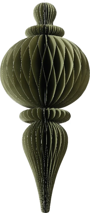 Decoris kersthanger Kertas groen D 34 H 80 cm