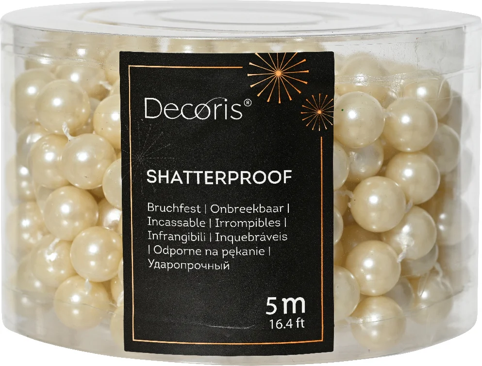 Decoris kralenketting wit 0,5 m