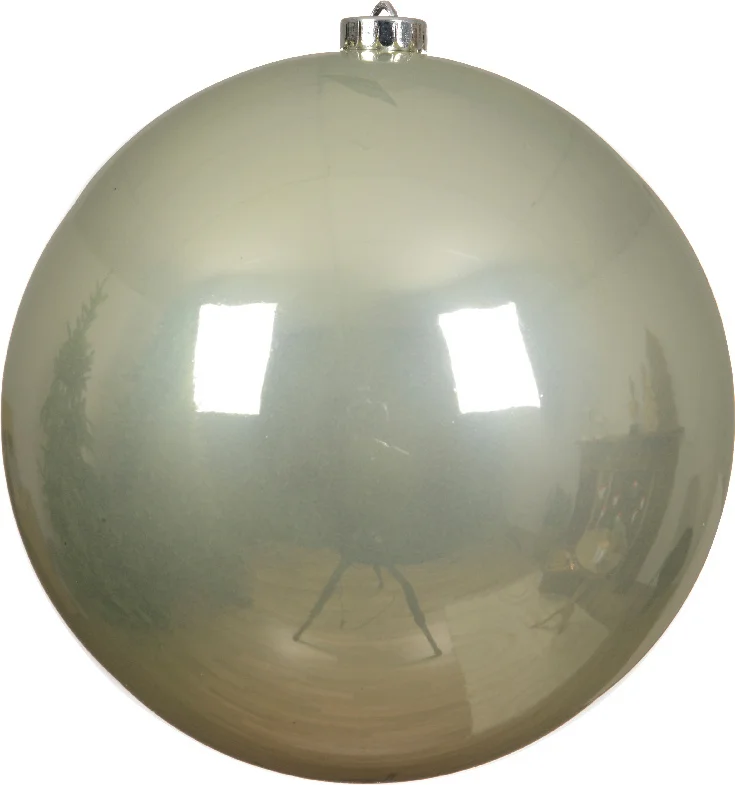 Decoris kerstbal wit D 25 cm