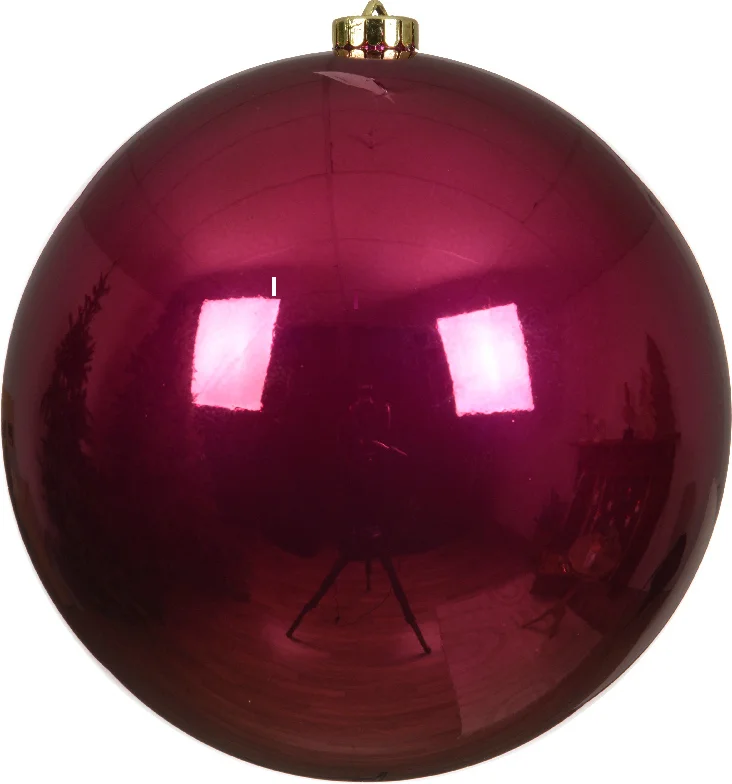 Decoris kerstbal roze D 20 cm