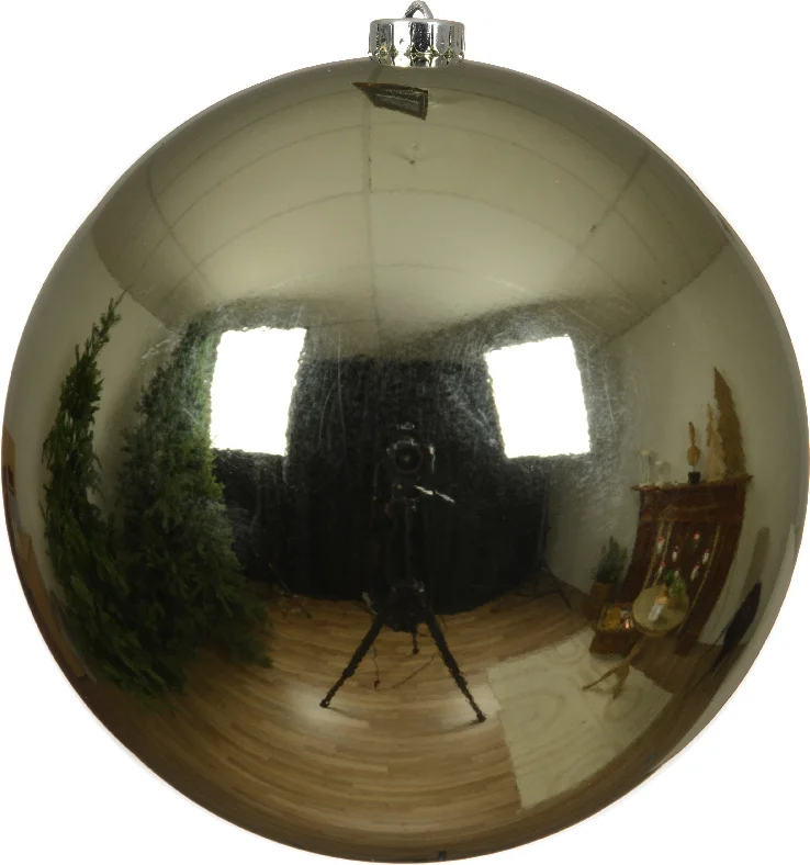 Decoris kerstbal groen D 20 cm