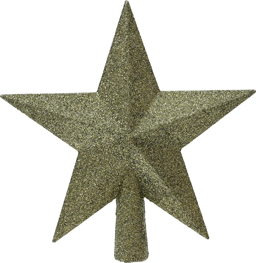 Decoris piek ster Tjardo groen 4,2 x 19 x 19 cm