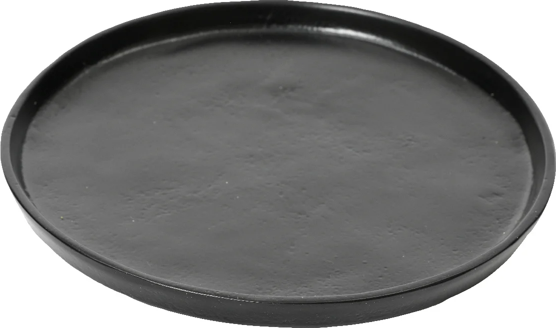 Decoris decoratiebord Coal zwart D 43 H 2 cm