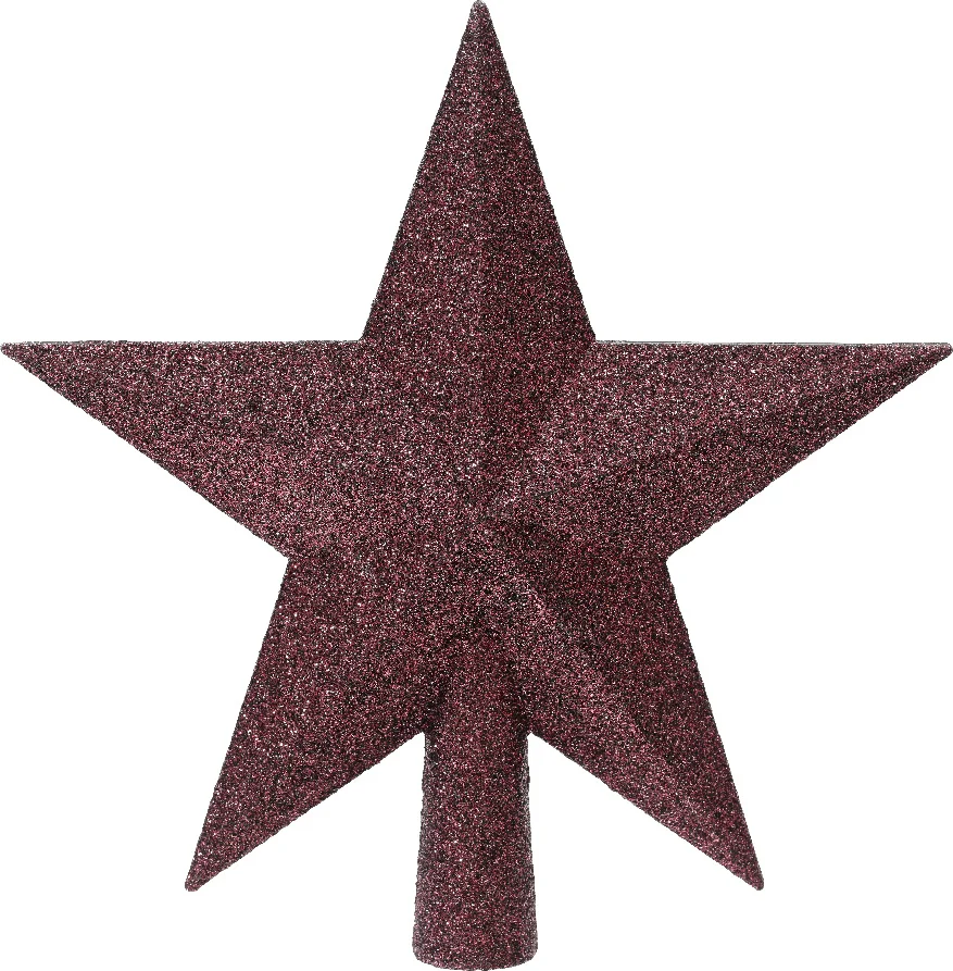 Decoris piek ster Tjardo paars 4,2 x 19 x 19 cm