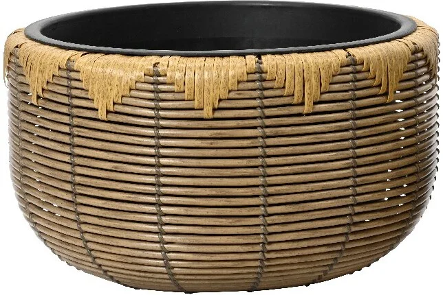 Decoris bloempot Hazel naturel D 46 H 26 cm