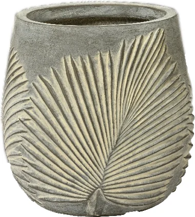 Decoris bloempot Axel grijs D 43 H 43 cm