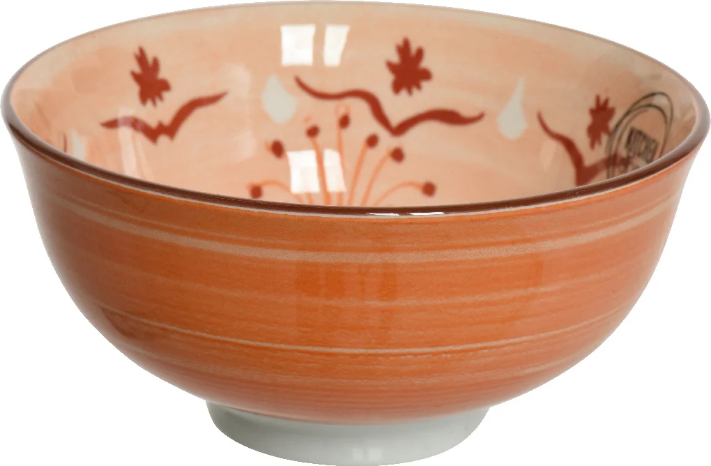 Decoris schaal Ezra oranje D 15,5 H 7,1 cm