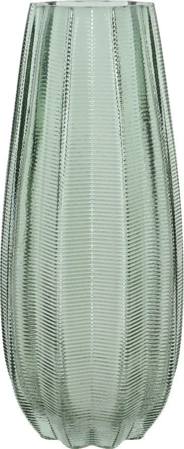 Decoris vaas groen D 12,5 H 28 cm