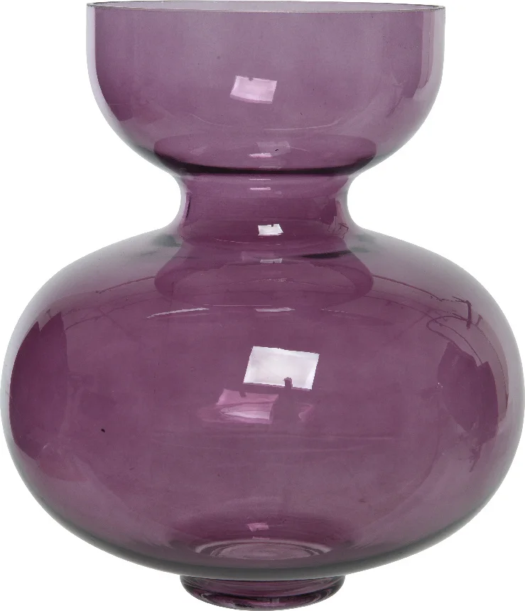 Decoris vaas paars D 22 H 25 cm