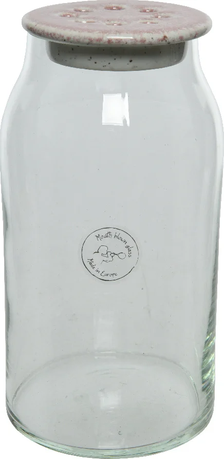 Decoris vaas roze D 11 H 20 cm