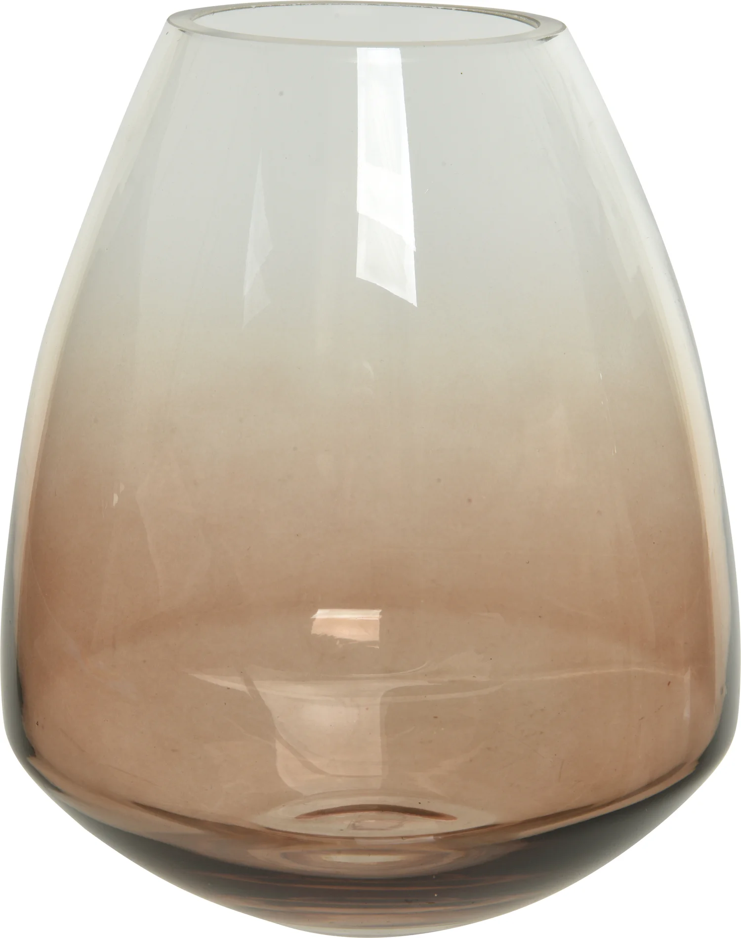 Decoris vaas bruin D 17 H 20 cm