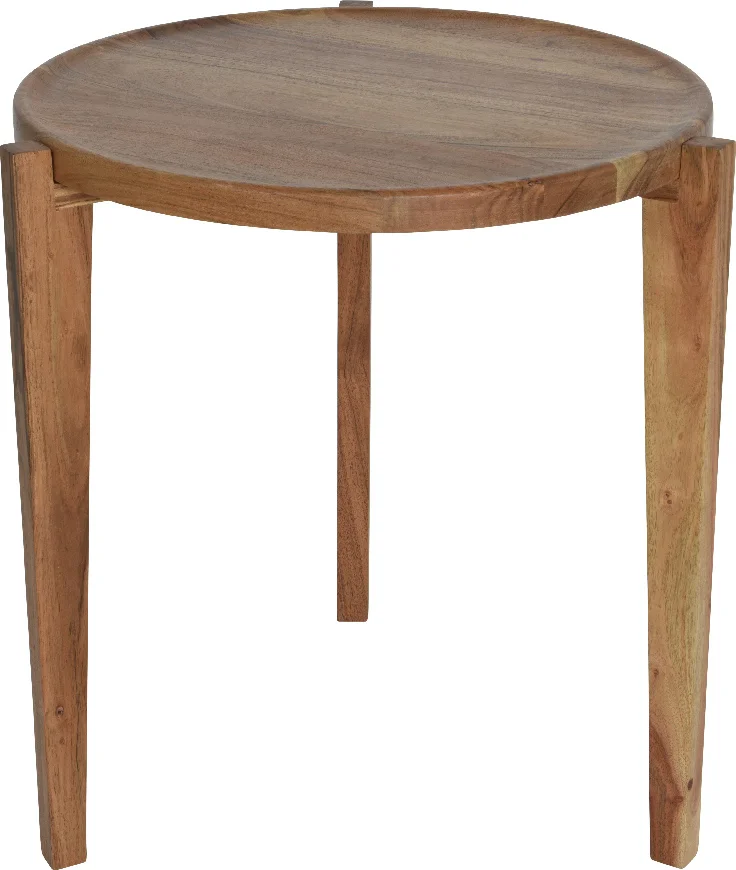 Decoris bijzettafel naturel D 47 x 50 cm