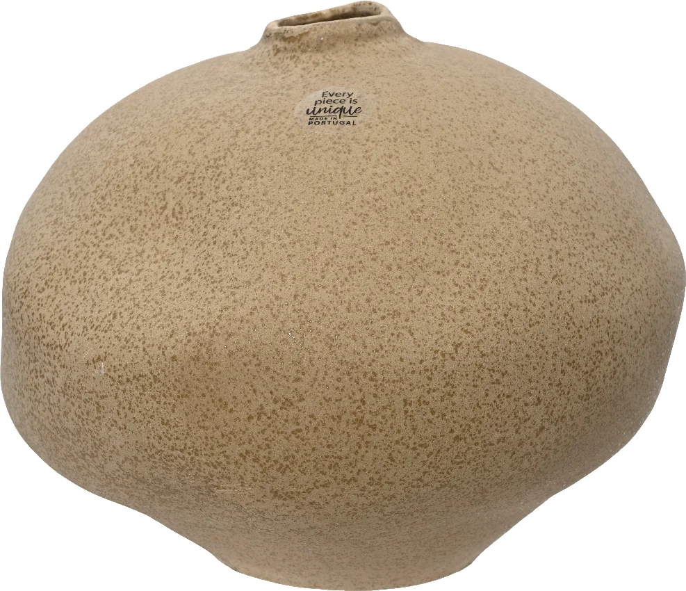 Decoris vaas beige D 29,5 H 22 cm