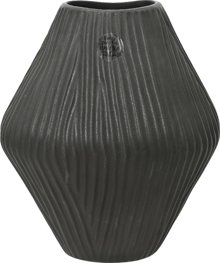Decoris vaas Laurier grijs 21 x 24 x 28 cm