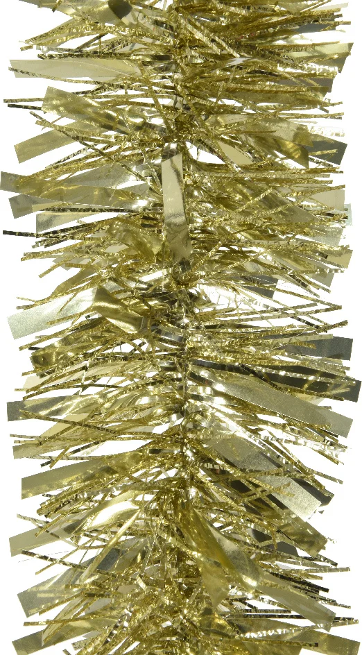 Decoris slinger lametta goud D 10 H 200 cm