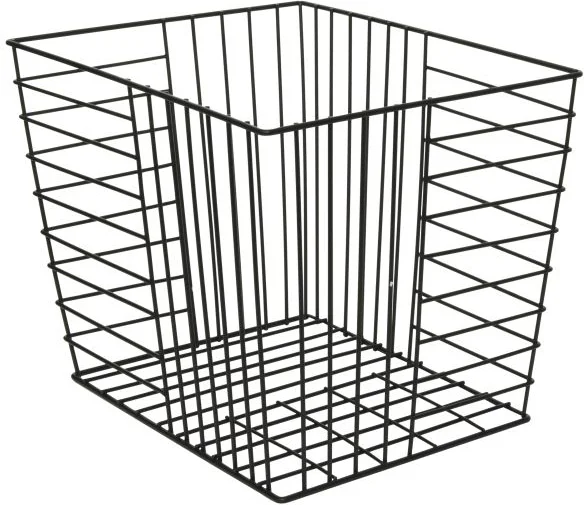 Decoris opbergmand zwart 22 x 22 x 30 cm