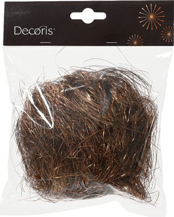 Decoris lametta Rita espresso 5 x 15 x 15 cm