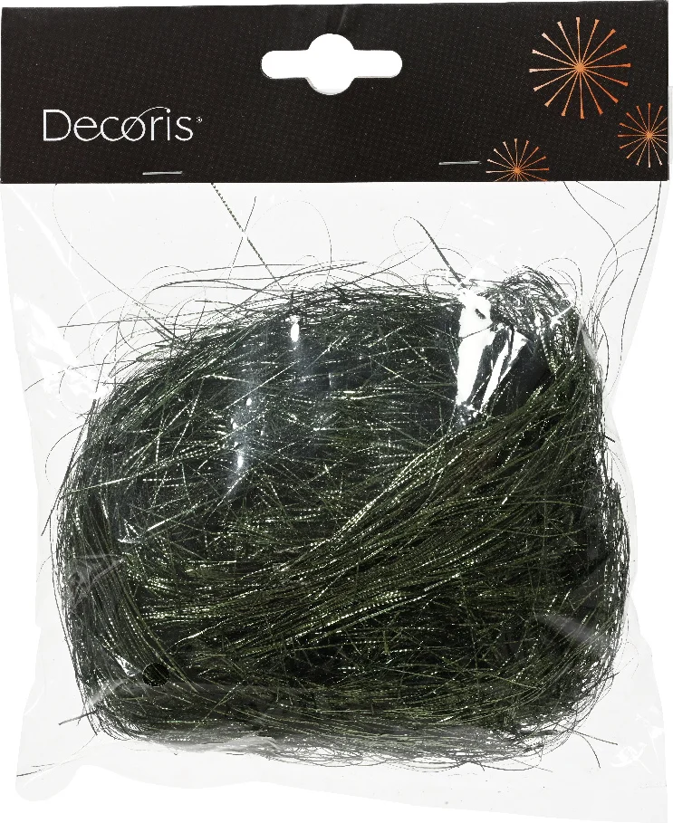 Decoris lametta Rita groen 5 x 15 x 15 cm