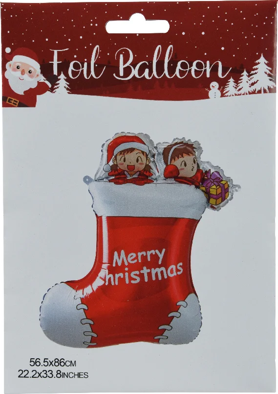 Decoris kersthanger ballon sok rood 56,5 x 86 cm