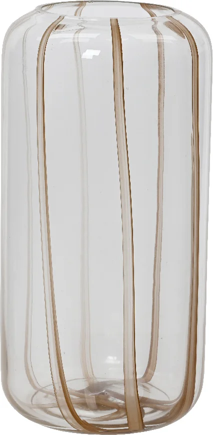 Decoris vaas Cane transparant D 13,5 H 20 cm