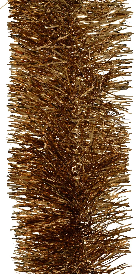 Decoris kerstslinger Ruban bruin L 2,7 m D 10 cm