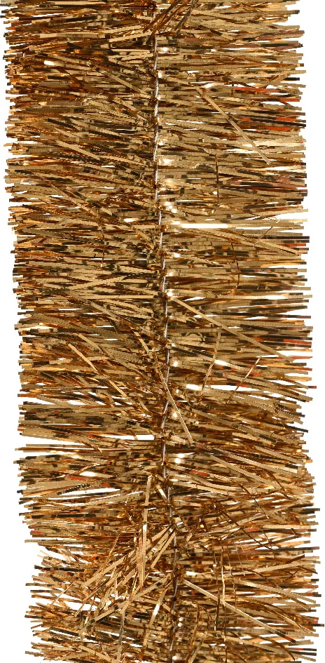 Decoris kerstslinger Ruban bruin L 2,7 m D 7 cm