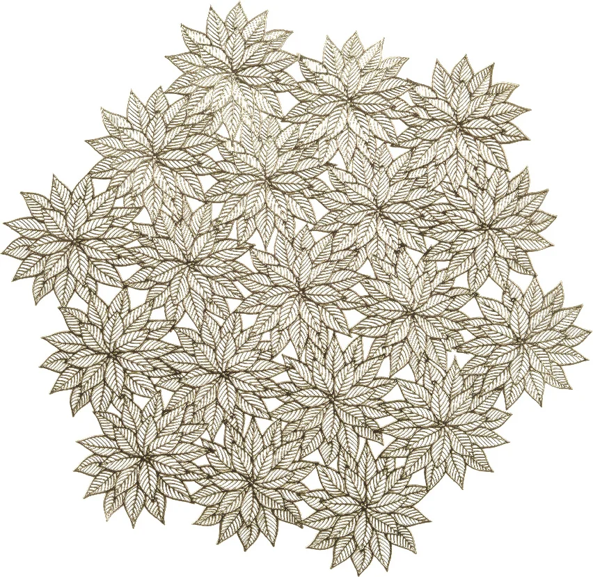 Decoris placemat goud D 38 cm