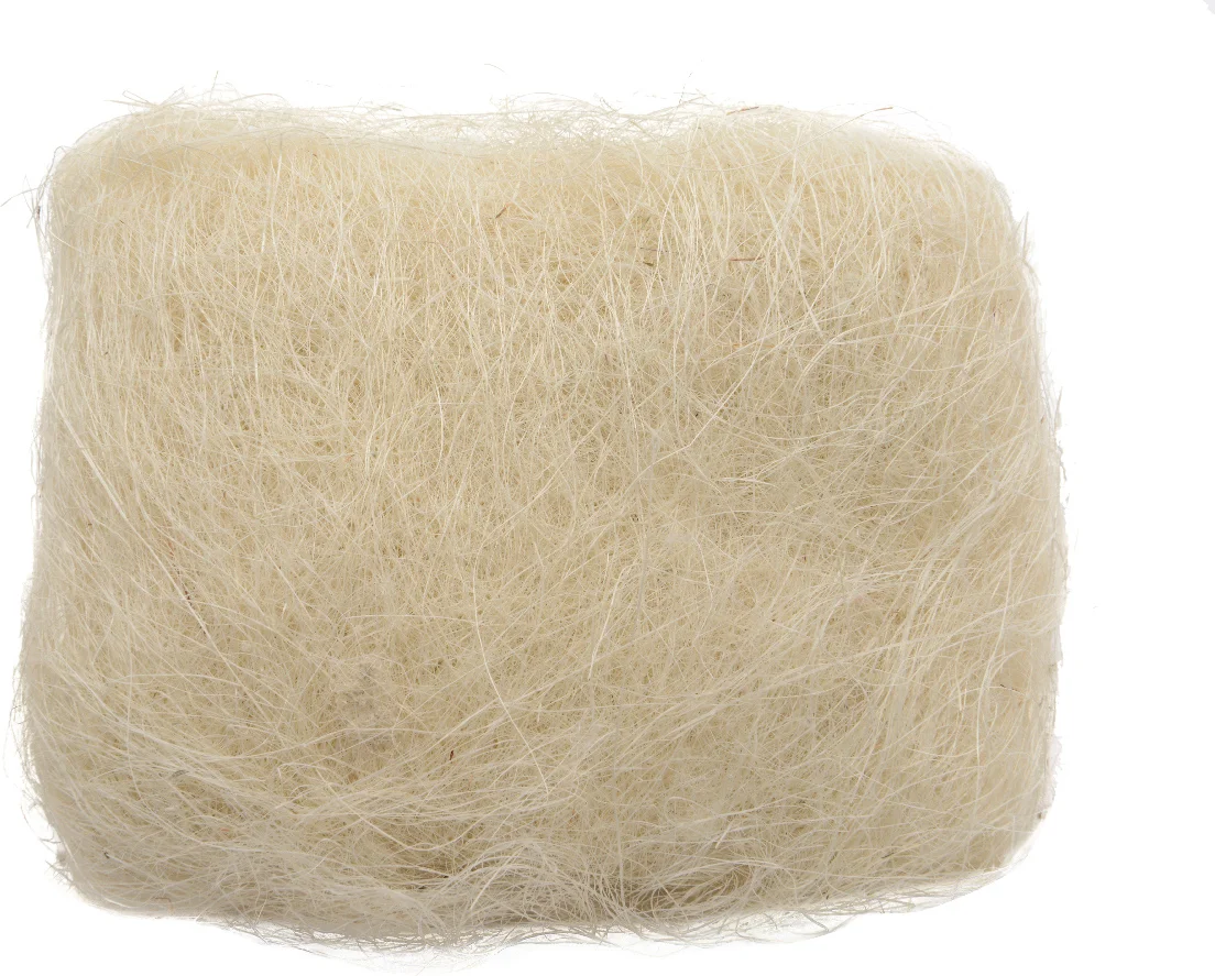 Decoris decoratie sisal wit 14 x 5 x 18 cm