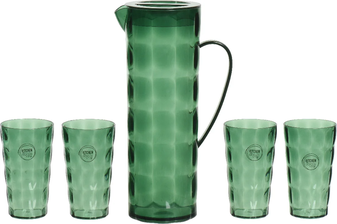 Decoris kan Enzo met bekers groen 5-delig