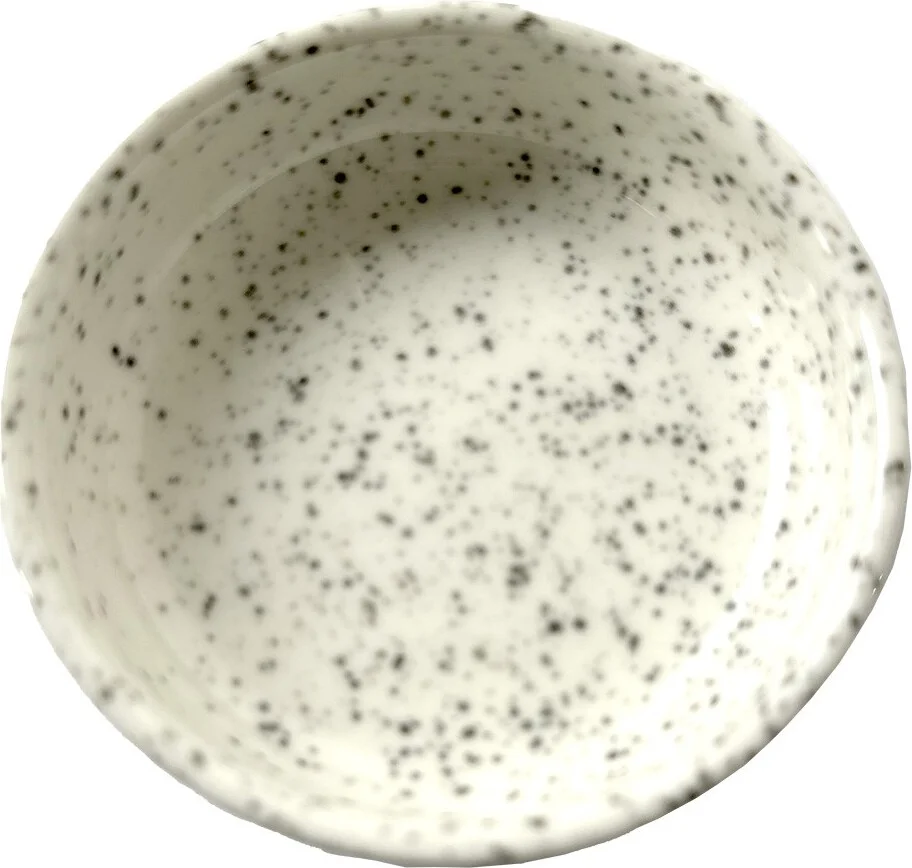 Boles d'olor decoratieschaal Amber Stoneblokjes wit D 8,9 H 2,6 cm
