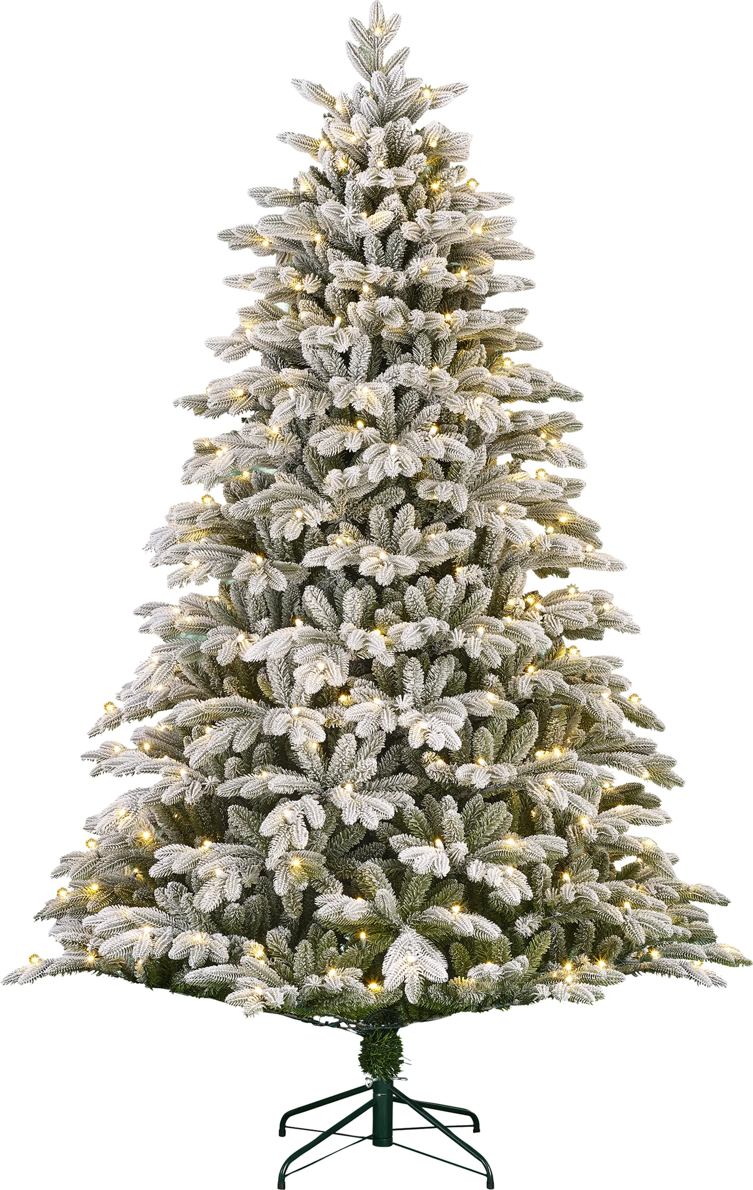 Black Box kunstkerstboom Asbury besneeuwd met 320 lampjes D 140 H 215 cm