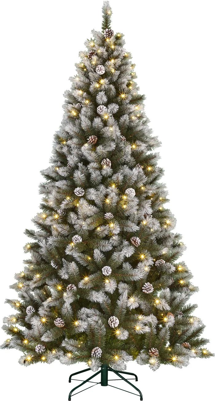 Black Box kunstkerstboom Pittsfield besneeuwd met 260 lampjes warm wit D 122 H 230 cm