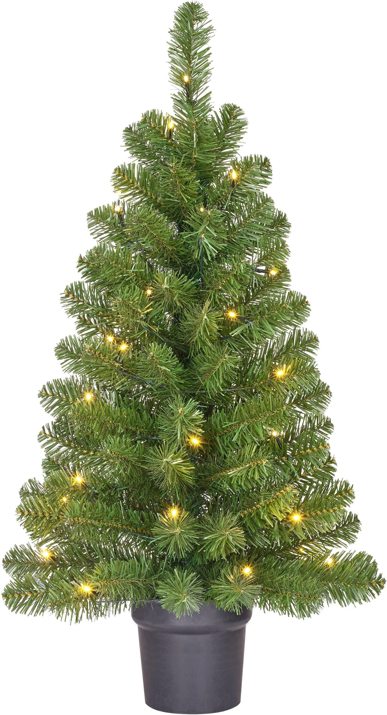 Black Box kunstkerstboom Norton met 30 lampjes warm wit D 50 H 90 cm