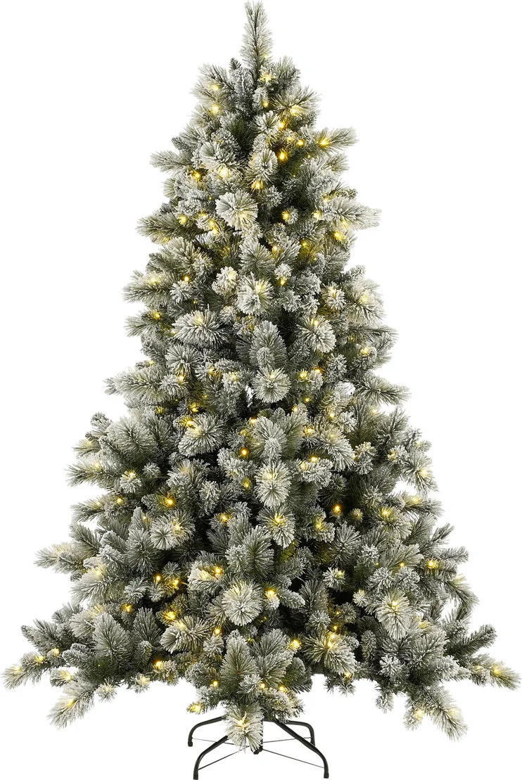 Black Box kunstkerstboom Vancouver besneeuwd met 350 lampjes warm wit D 124 H 185 cm
